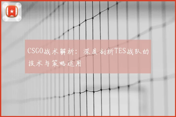 CSGO战术解析:深度剖析TES战队的技术与策略运用